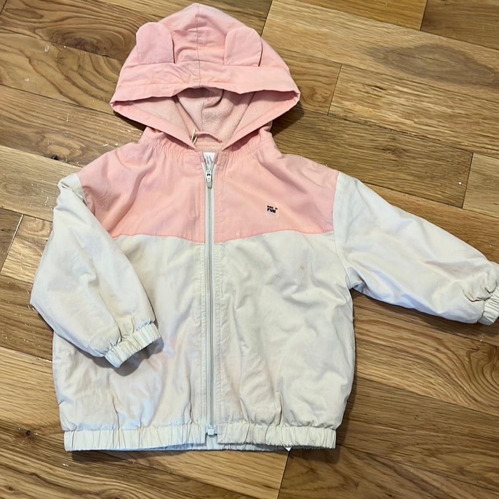 2T 3T Zara fleece lined windbreaker jacket